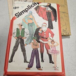Simplicity 5742 sewing pattern KIds 10/12 Costumes Santa Ballerina Pirate CUT